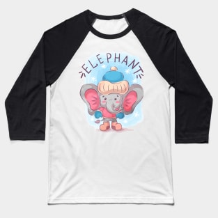 elephant cartoon Baseball T-Shirt